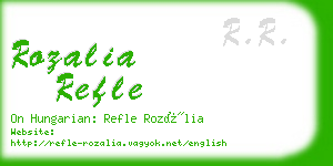 rozalia refle business card